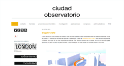Desktop Screenshot of ciudadobservatorio.com
